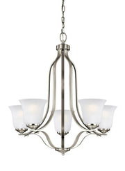 Emmons 5-Light Chandelier in Brushed Nickel