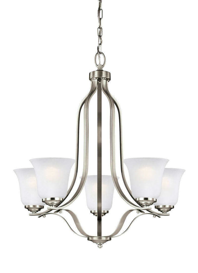 Emmons 5-Light Chandelier in Brushed Nickel