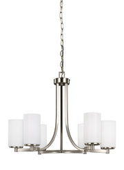 Hettinger 6-Light Chandelier in Brushed Nickel