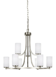Hettinger 9-Light Chandelier in Brushed Nickel