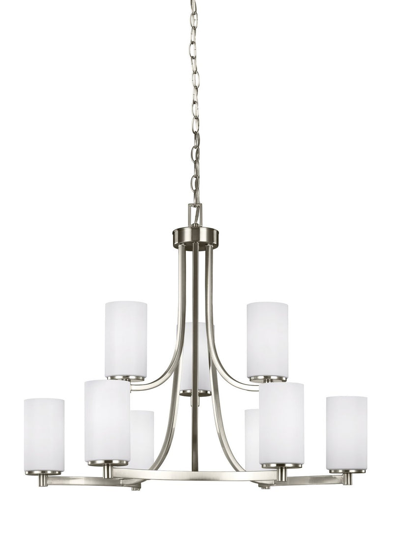 Hettinger 9-Light Chandelier in Brushed Nickel