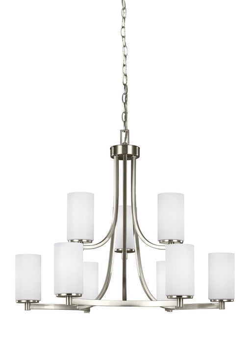 Hettinger 9-Light Chandelier in Brushed Nickel