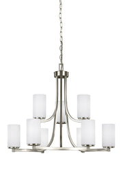 Hettinger 9-Light Chandelier in Brushed Nickel