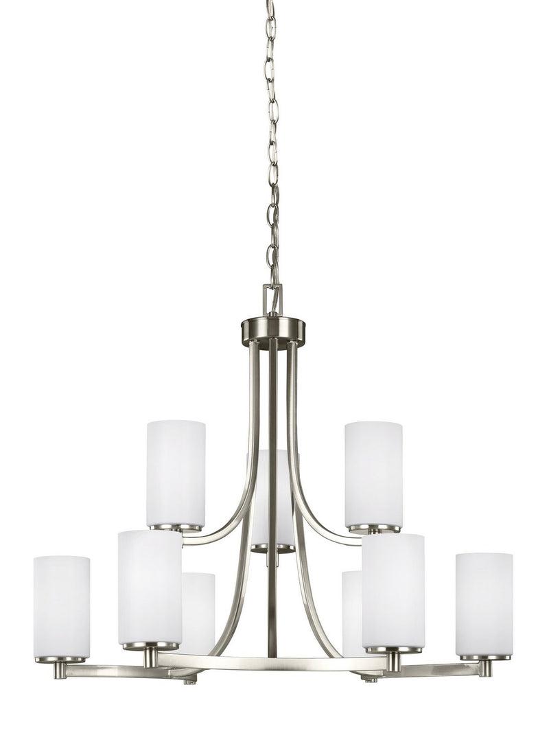 Hettinger 9-Light Chandelier in Brushed Nickel