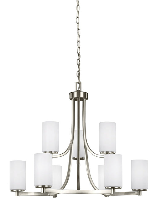 Hettinger 9-Light Chandelier in Brushed Nickel