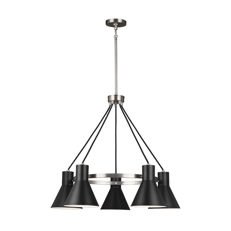 Towner 5-Light Chandelier in Brushed Nickel