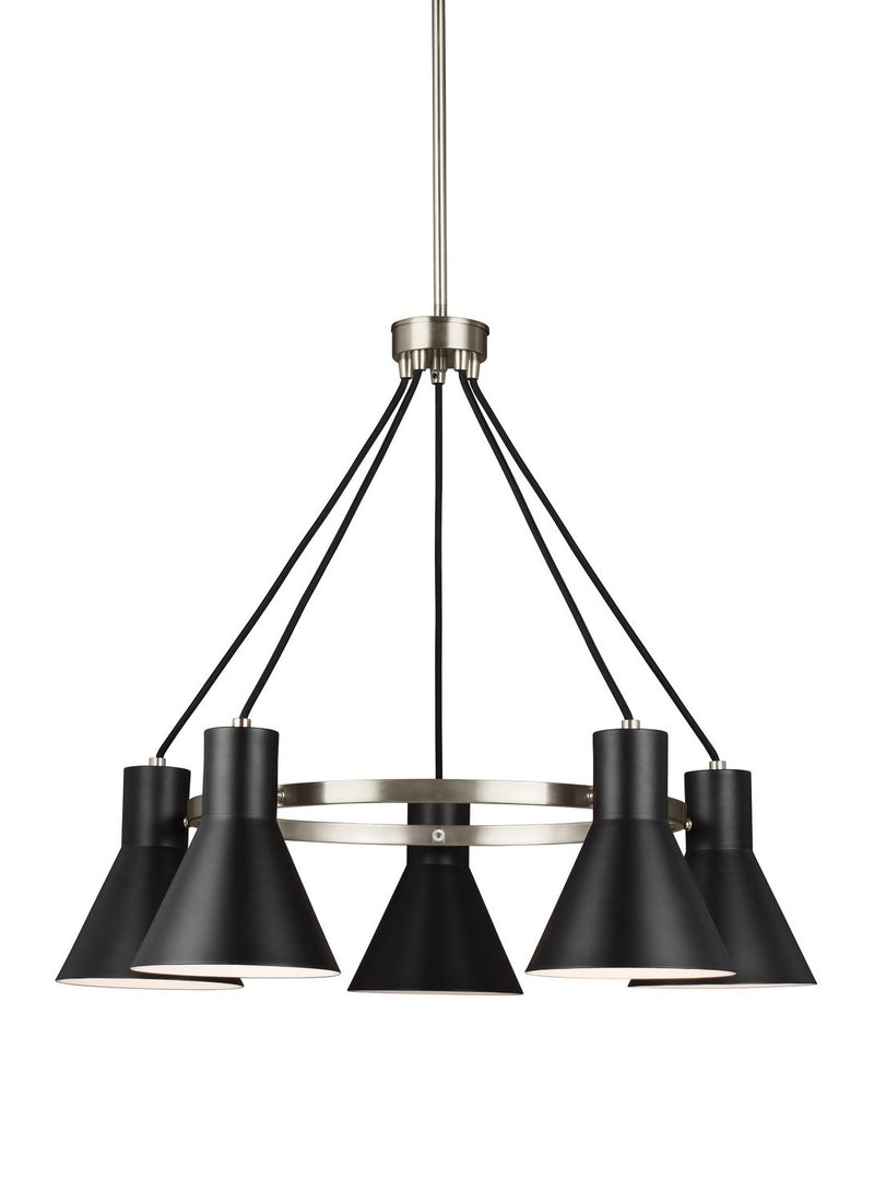 Towner 5-Light Chandelier in Brushed Nickel