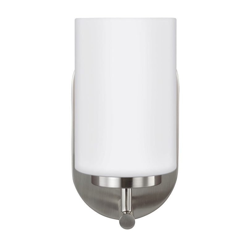 Oslo One Light Wall / Bath Sconce in Brushed Nickel