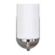 Oslo Opal Glass Wall Sconce in Brushed Nickel