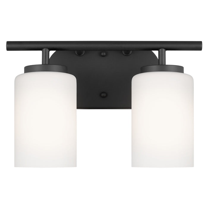 Oslo Two Light Wall / Bath in Midnight Black