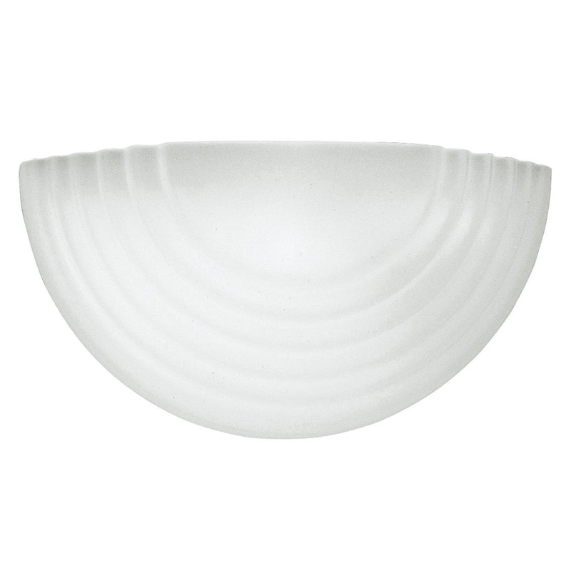Stepped Glass Wall Sconce in White