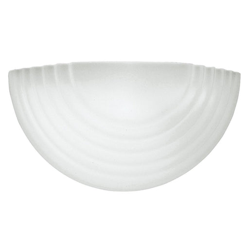 Stepped Glass Wall Sconce in White