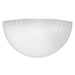 Stepped Glass One Light Wall / Bath Sconce in White