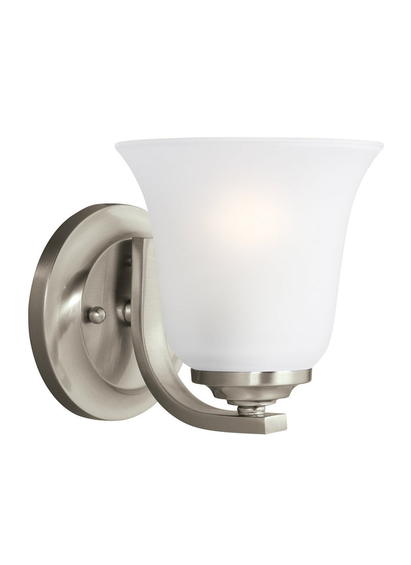 Emmons Bath Sconce in Brushed Nickel
