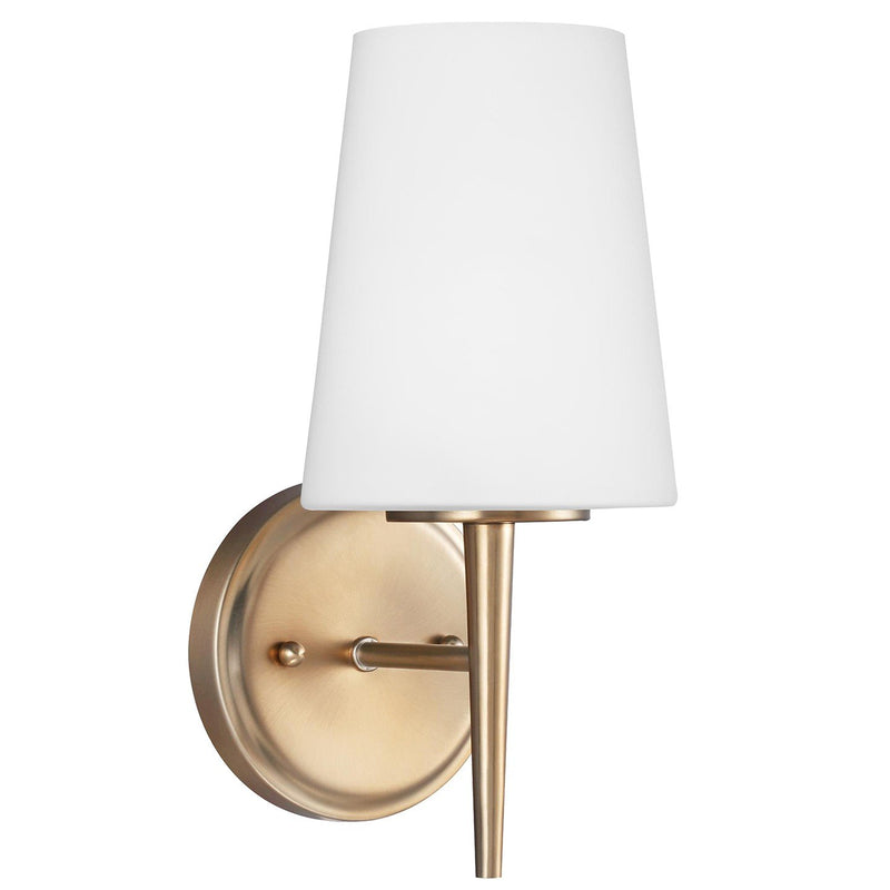 Driscoll Bath Sconce in Satin Brass