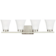 Bayfield 4-Light Bath Vanity Light in Brushed Nickel