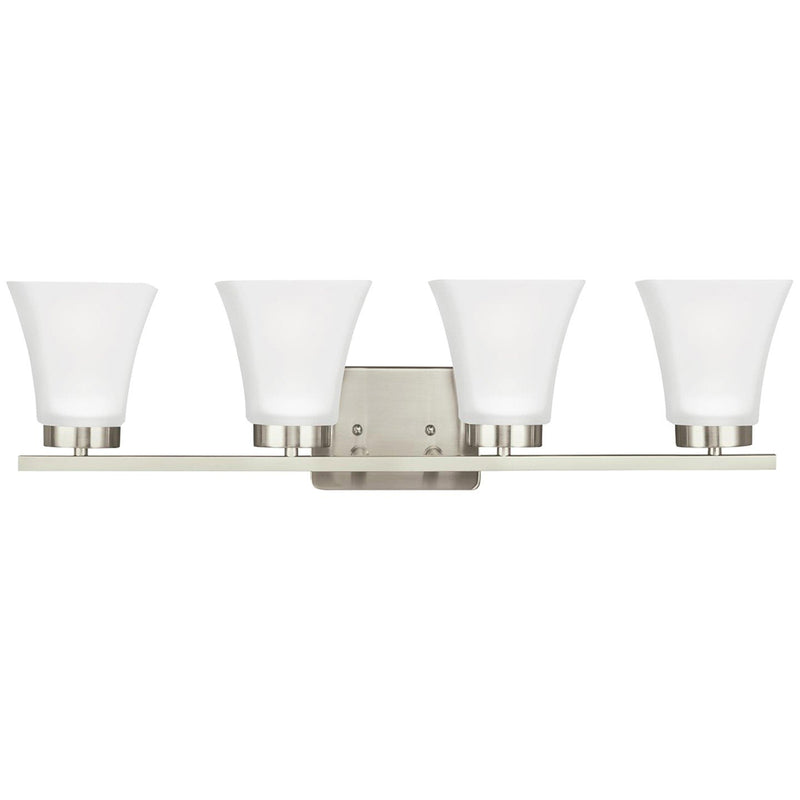 Bayfield 4-Light Bath Vanity Light in Brushed Nickel