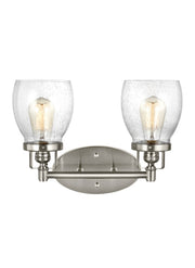 Belton Two Light Wall / Bath in Brushed Nickel