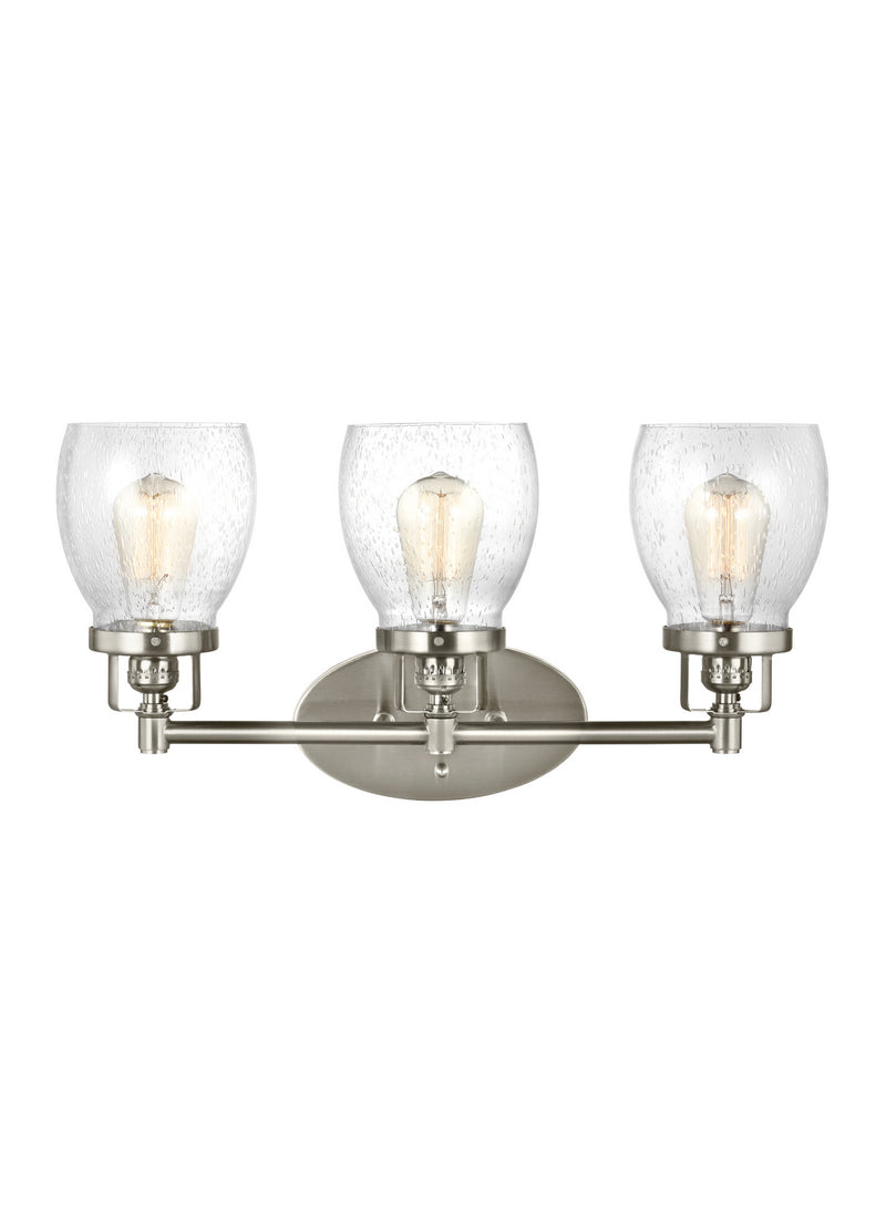 Belton Three Light Wall / Bath in Brushed Nickel
