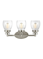 Belton 3-Light Bath Vanity Light in Brushed Nickel