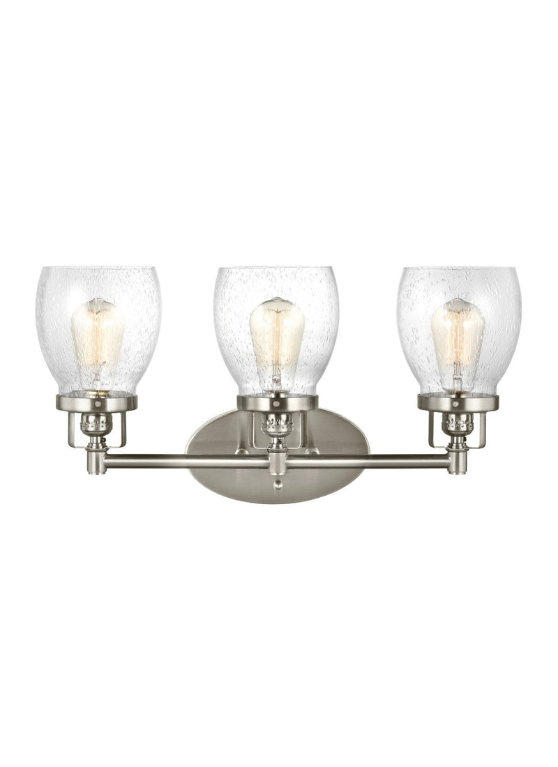 Belton 3-Light Bath Vanity Light in Brushed Nickel