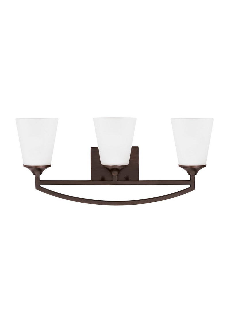 Hanford 3-Light Bath Vanity Light in Bronze
