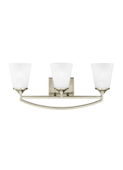 Hanford 3-Light Bath Vanity Light in Brushed Nickel