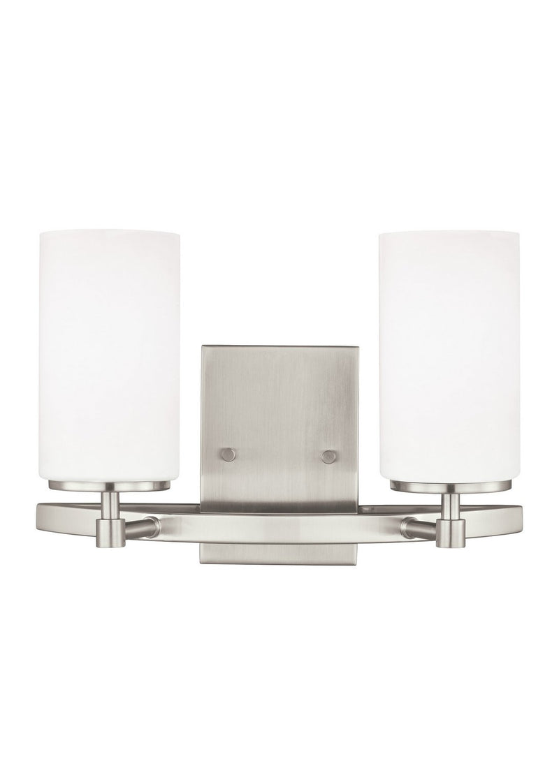 Alturas 2-Light Bath Vanity Light in Brushed Nickel