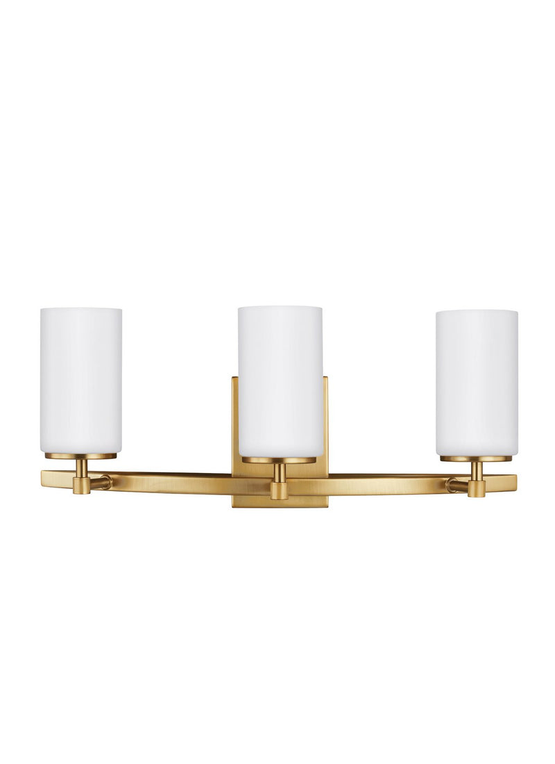 Alturas 3-Light Bath Vanity Light in Satin Brass