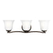 Emmons Three Light Wall / Bath in Bronze