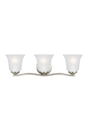Emmons Three Light Wall / Bath in Brushed Nickel