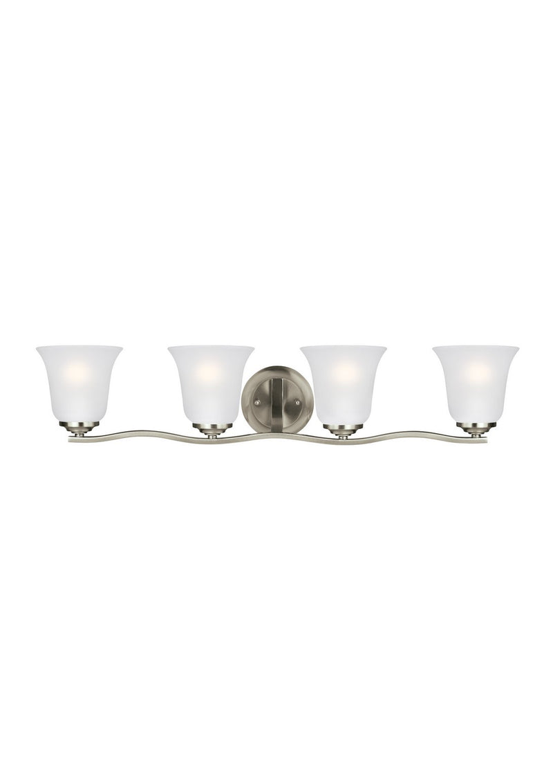 Emmons 4-Light Bath Vanity Light in Brushed Nickel