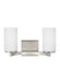 Hettinger Two Light Wall / Bath in Brushed Nickel