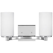 Hettinger 2-Light Bath Vanity Light in Chrome
