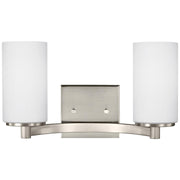Hettinger 2-Light Bath Vanity Light in Brushed Nickel