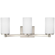 Hettinger 3-Light Bath Vanity Light in Brushed Nickel