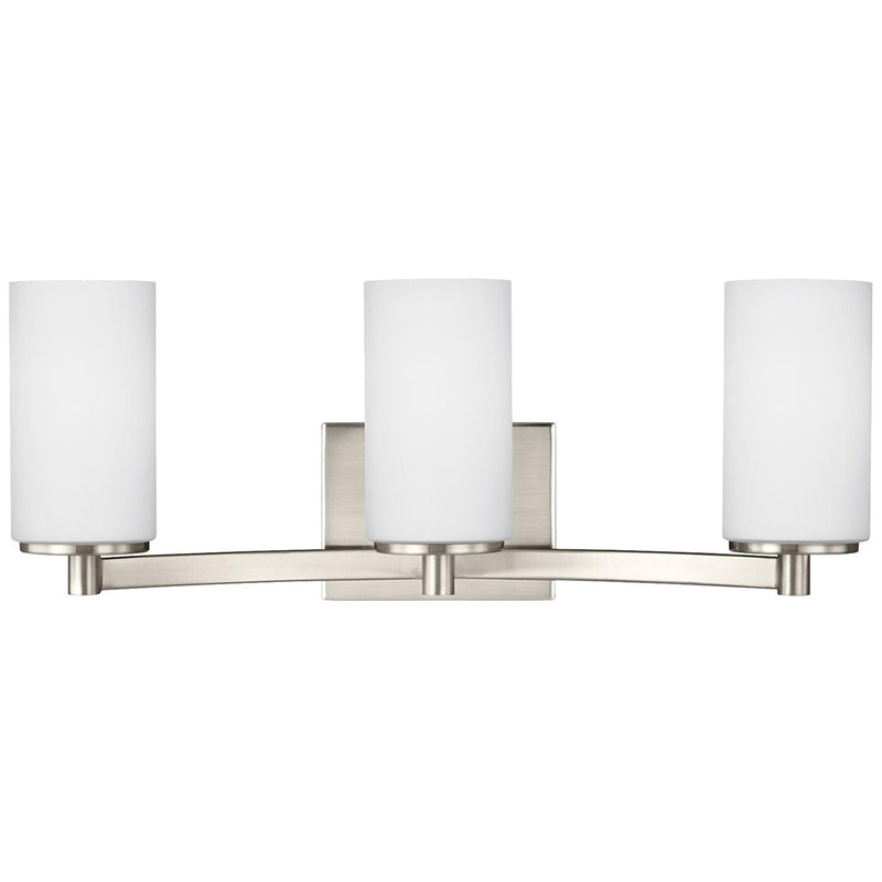 Hettinger 3-Light Bath Vanity Light in Brushed Nickel