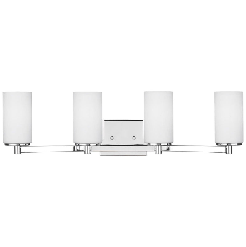 Hettinger 4-Light Bath Vanity Light in Chrome
