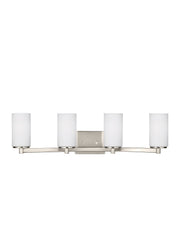 Hettinger 4-Light Bath Vanity Light in Brushed Nickel