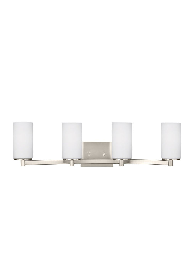 Hettinger 4-Light Bath Vanity Light in Brushed Nickel