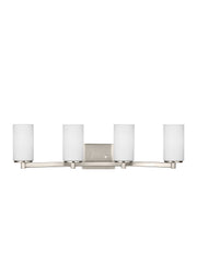 Hettinger Four Light Wall / Bath in Brushed Nickel