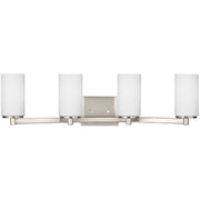 Hettinger 4-Light Bath Vanity Light in Brushed Nickel