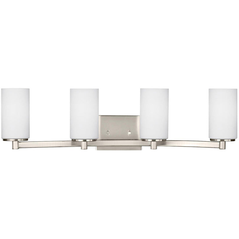 Hettinger 4-Light Bath Vanity Light in Brushed Nickel