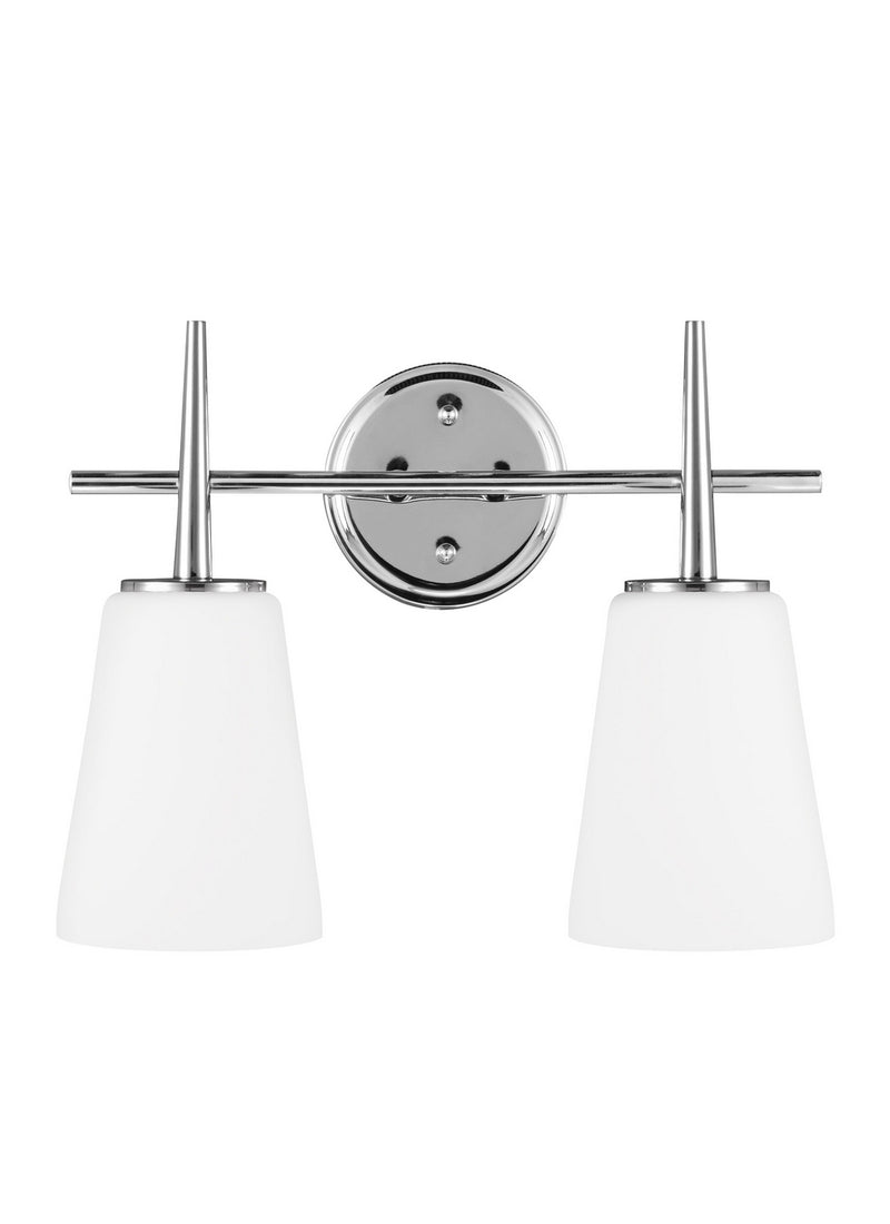 Driscoll Two Light Wall / Bath in Chrome