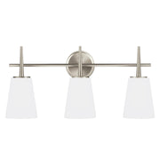 Driscoll 3-Light Bath Vanity Light in Brushed Nickel