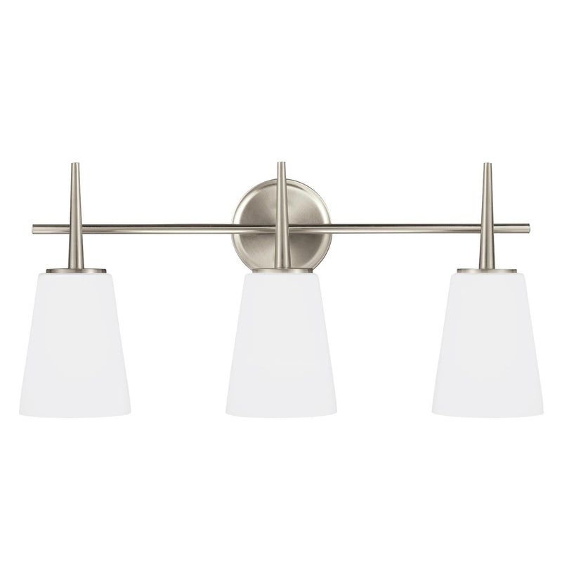 Driscoll 3-Light Bath Vanity Light in Brushed Nickel