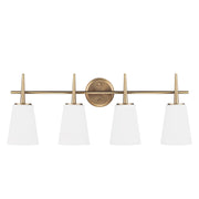 Driscoll Four Light Wall / Bath in Satin Brass
