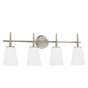 Driscoll Four Light Wall / Bath in Brushed Nickel