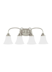 Holman Four Light Wall / Bath in Brushed Nickel