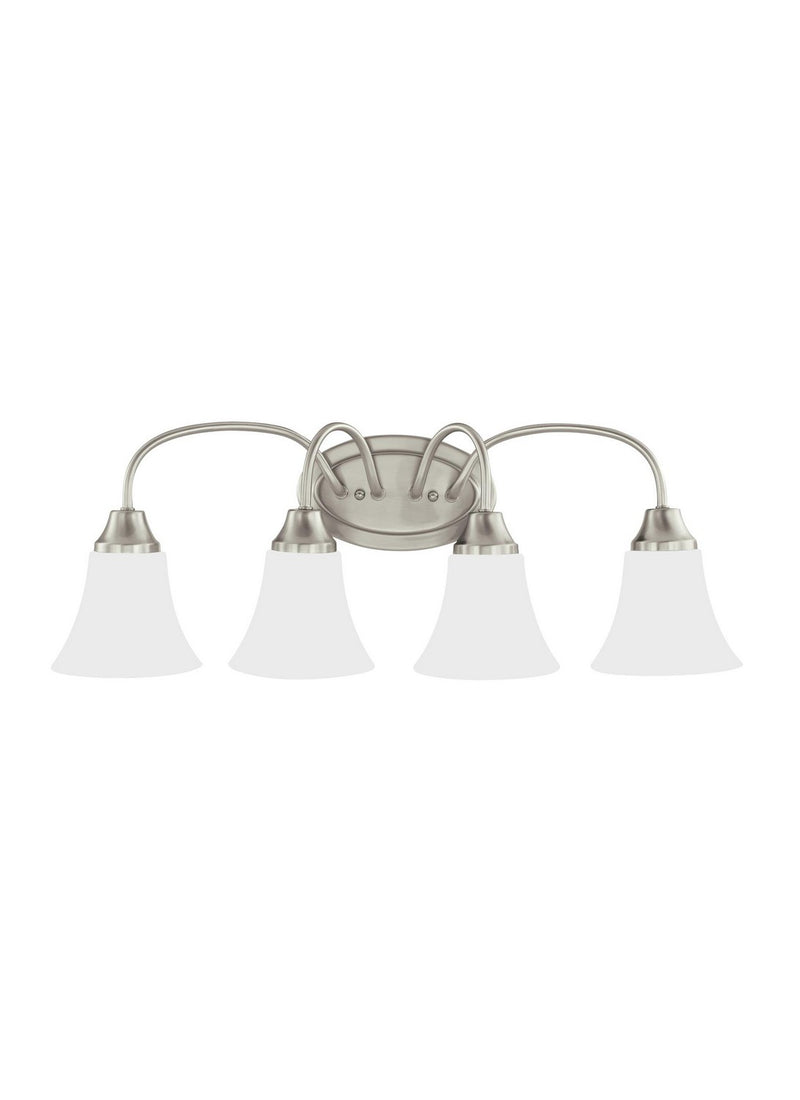 Holman Four Light Wall / Bath in Brushed Nickel